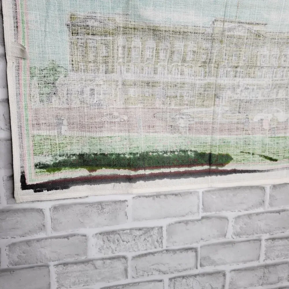 Vintage Buckingham Palace London Tapestry Tea Towel